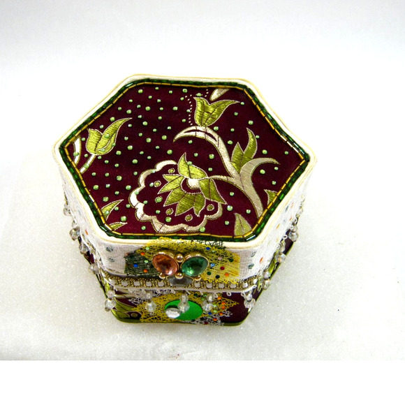 Keepsake Jewelry Trinket Box for Mementos Desk Items w/ Mini Journal + Potpourri - Picture 11 of 16